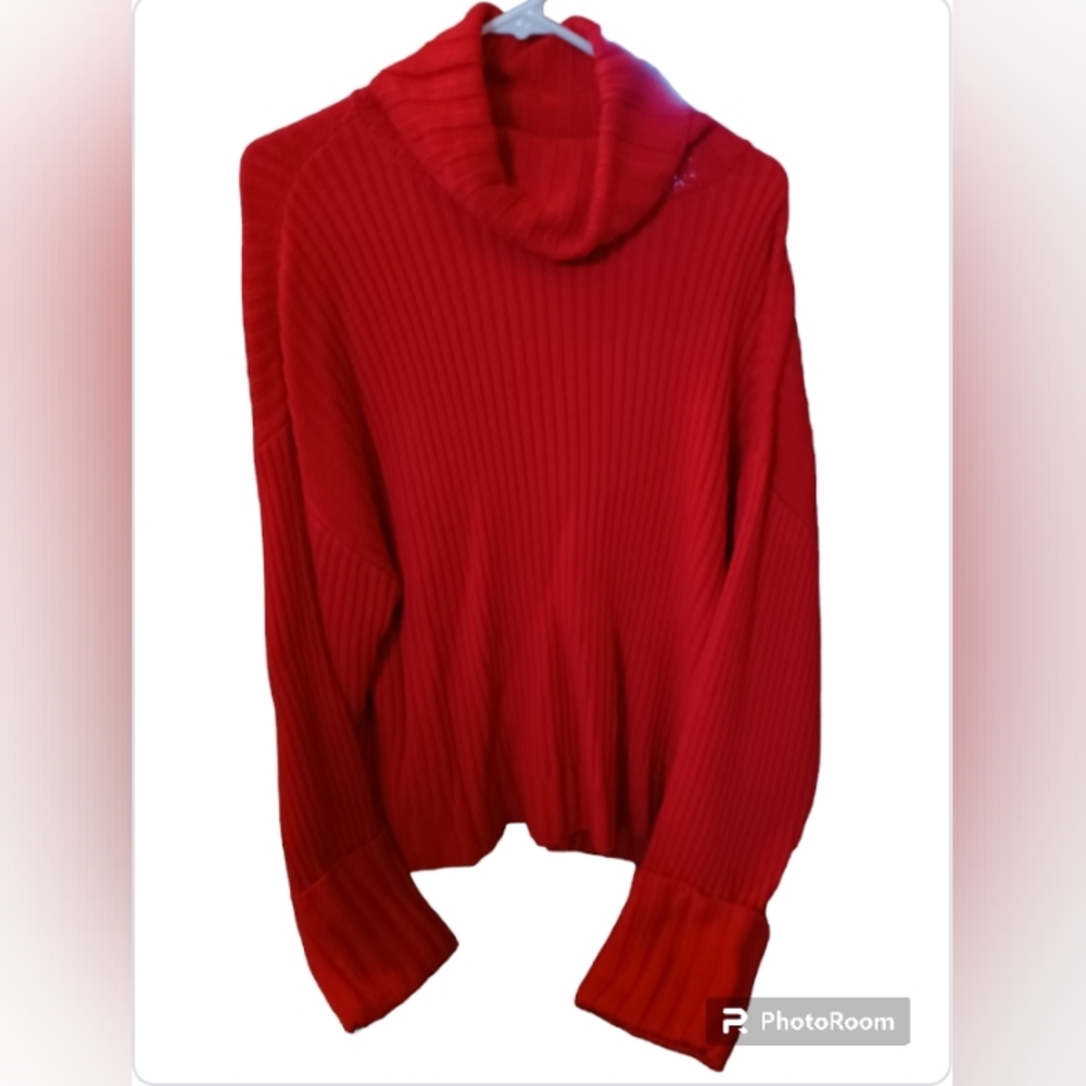 Nine West Turtleneck Sweater Red